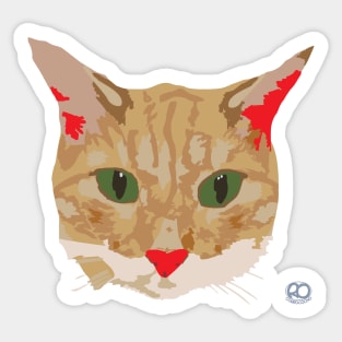 Cat Head Sticker